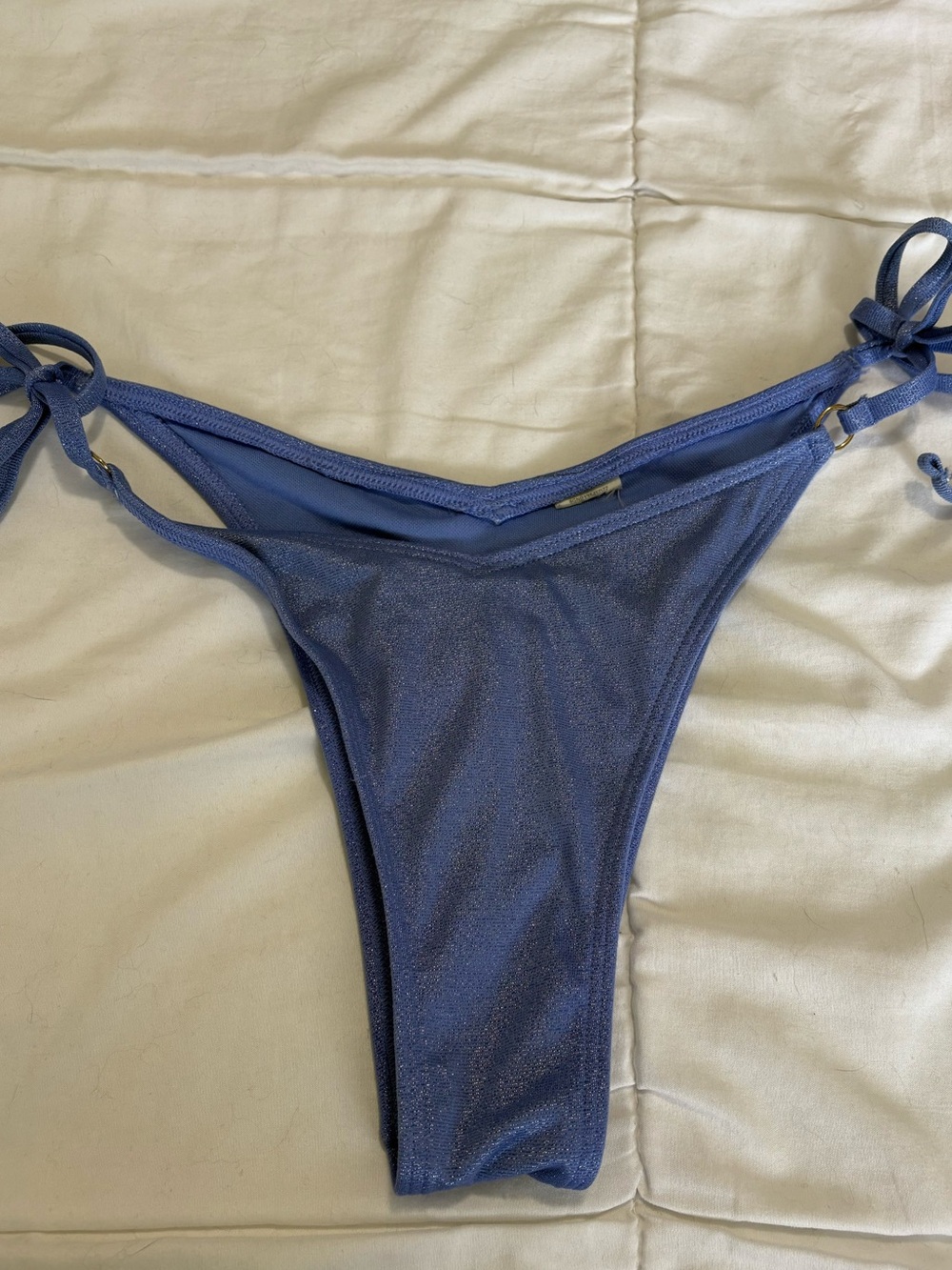 Shimmer purple bikini bottoms